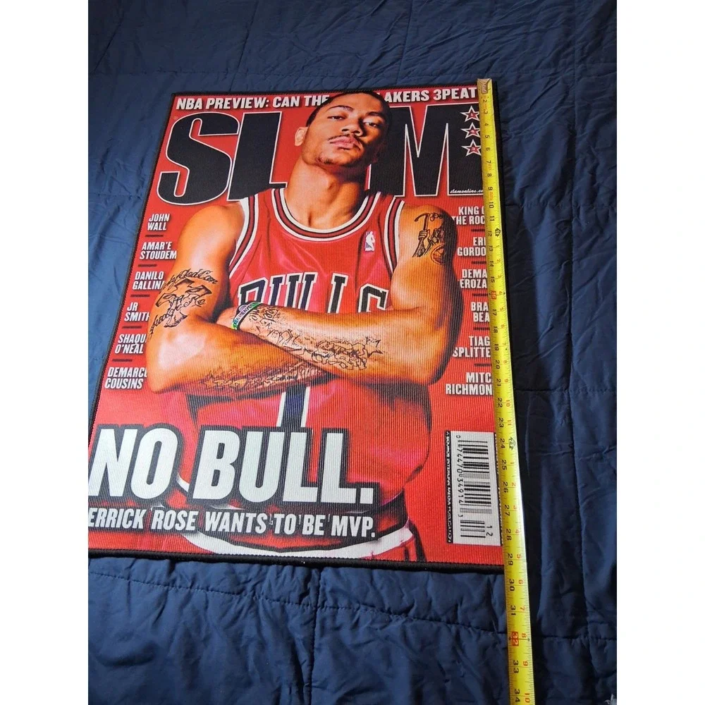 D. Rose: Slam‎ Magazine Cover Custom Rug-21.5